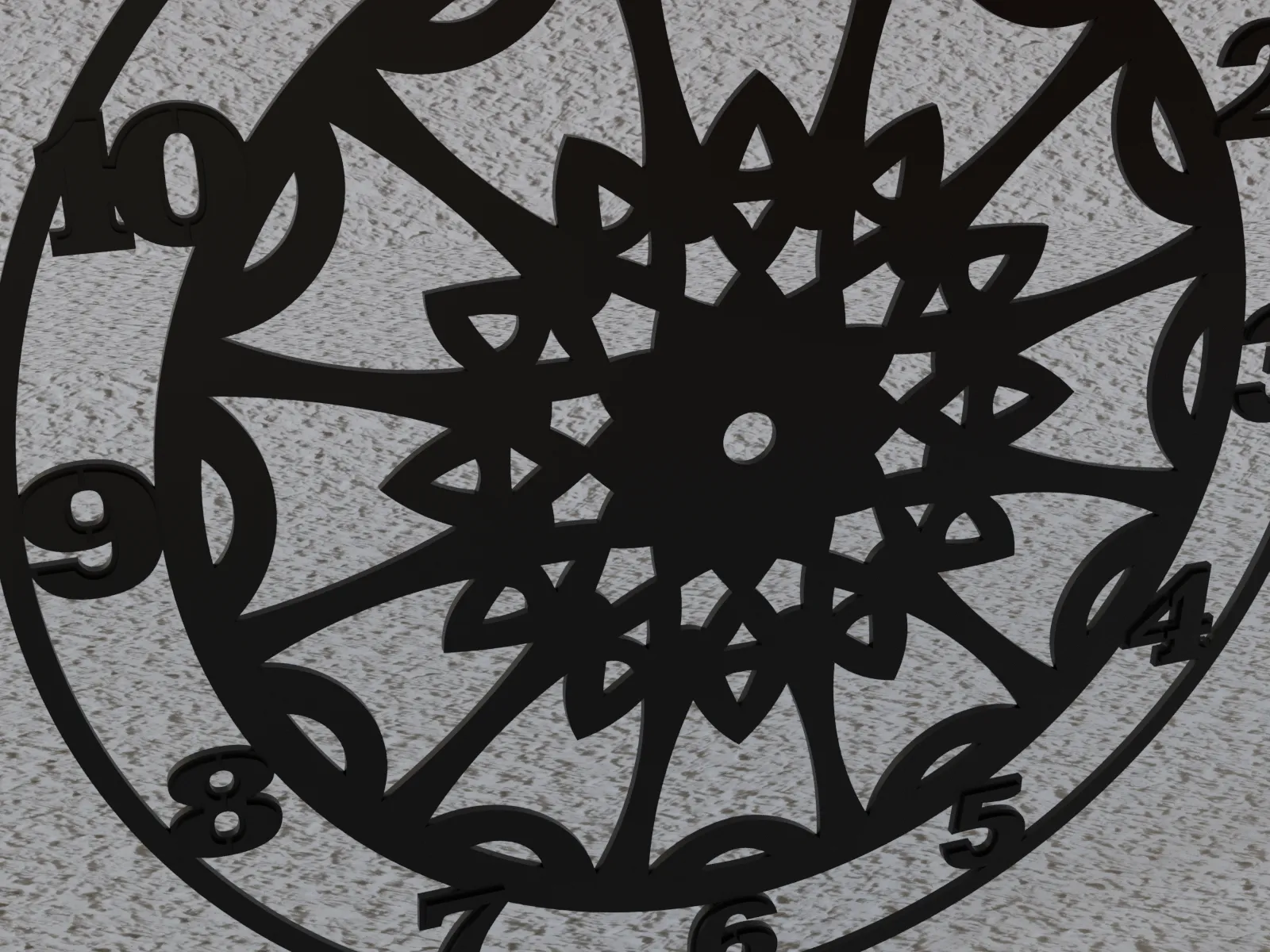 (FREE) mandala wall clock 4