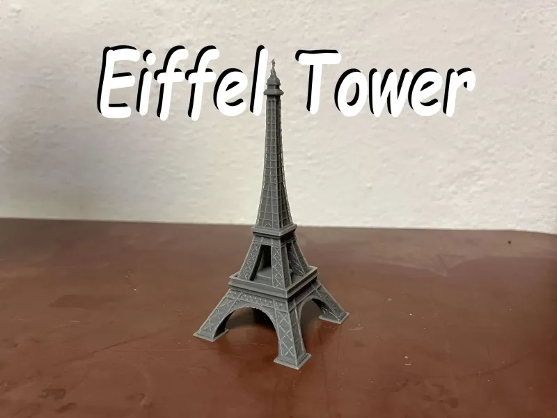 Eiffel Tower, photorealistic model