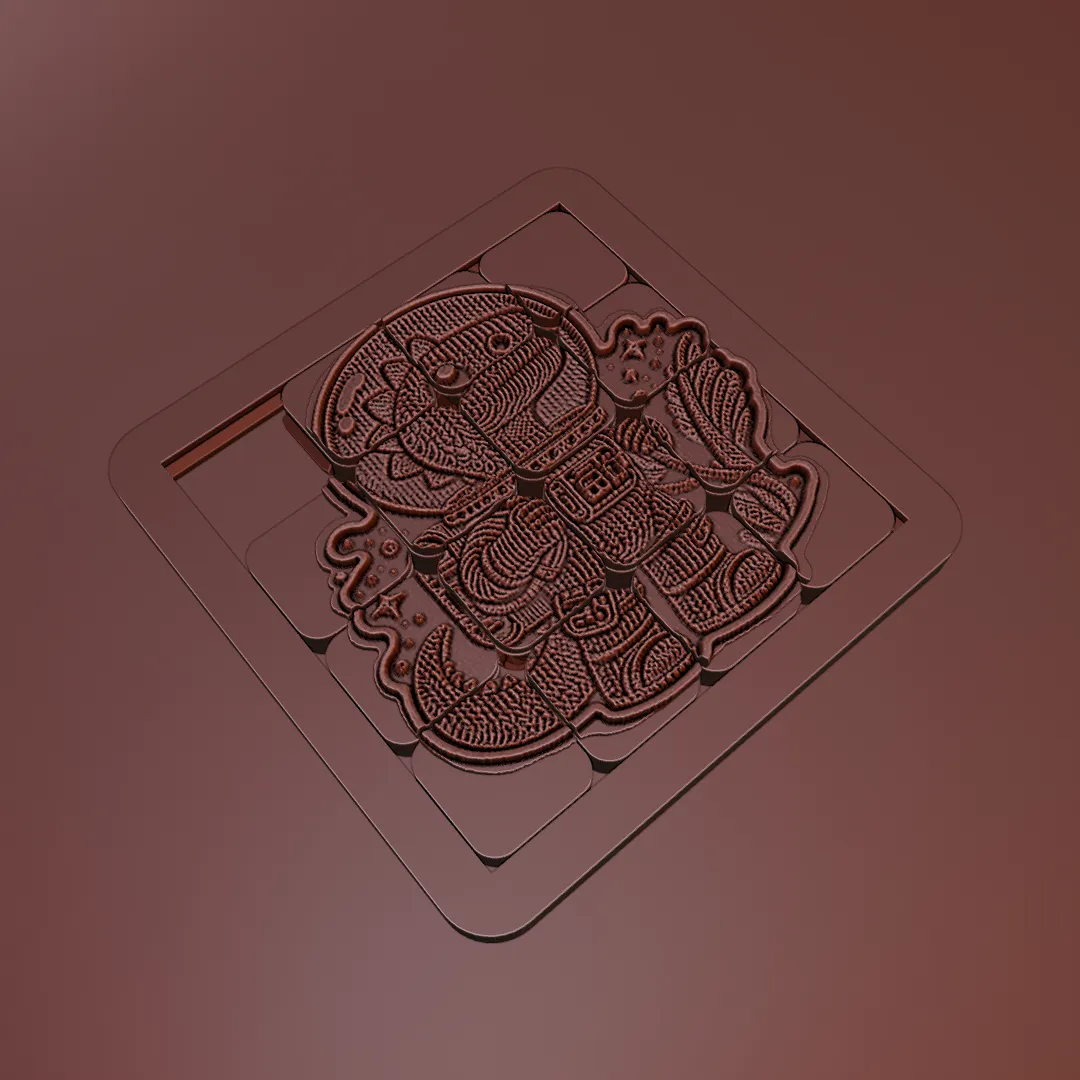 Astrodino the Tactile sliding puzzle in your poket
