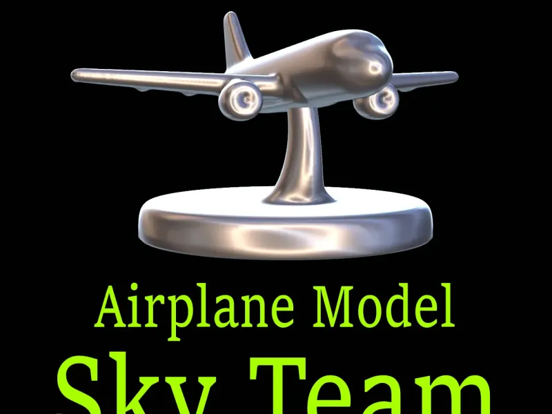 Airplane Model For Sky Team Board Game