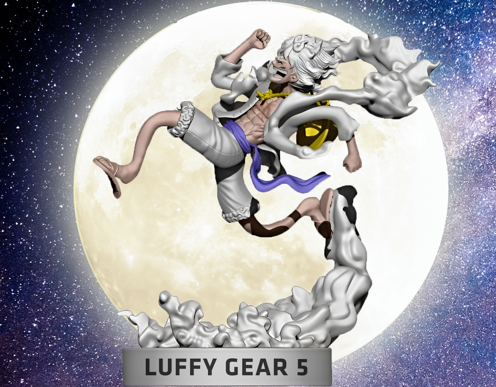 Luffy as Nika running PNG Image