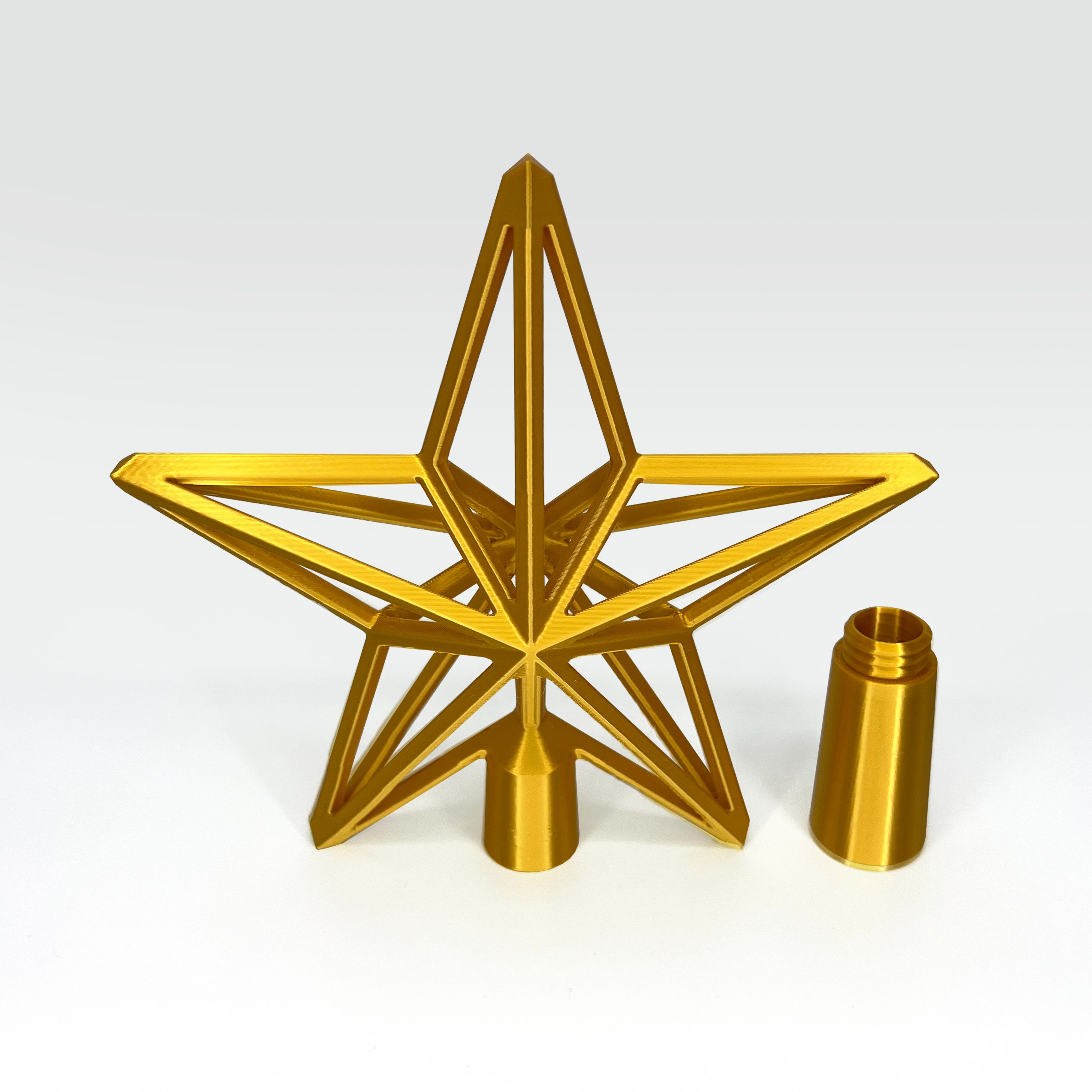 Lattice star Christmas tree topper 3D models download Creality Cloud