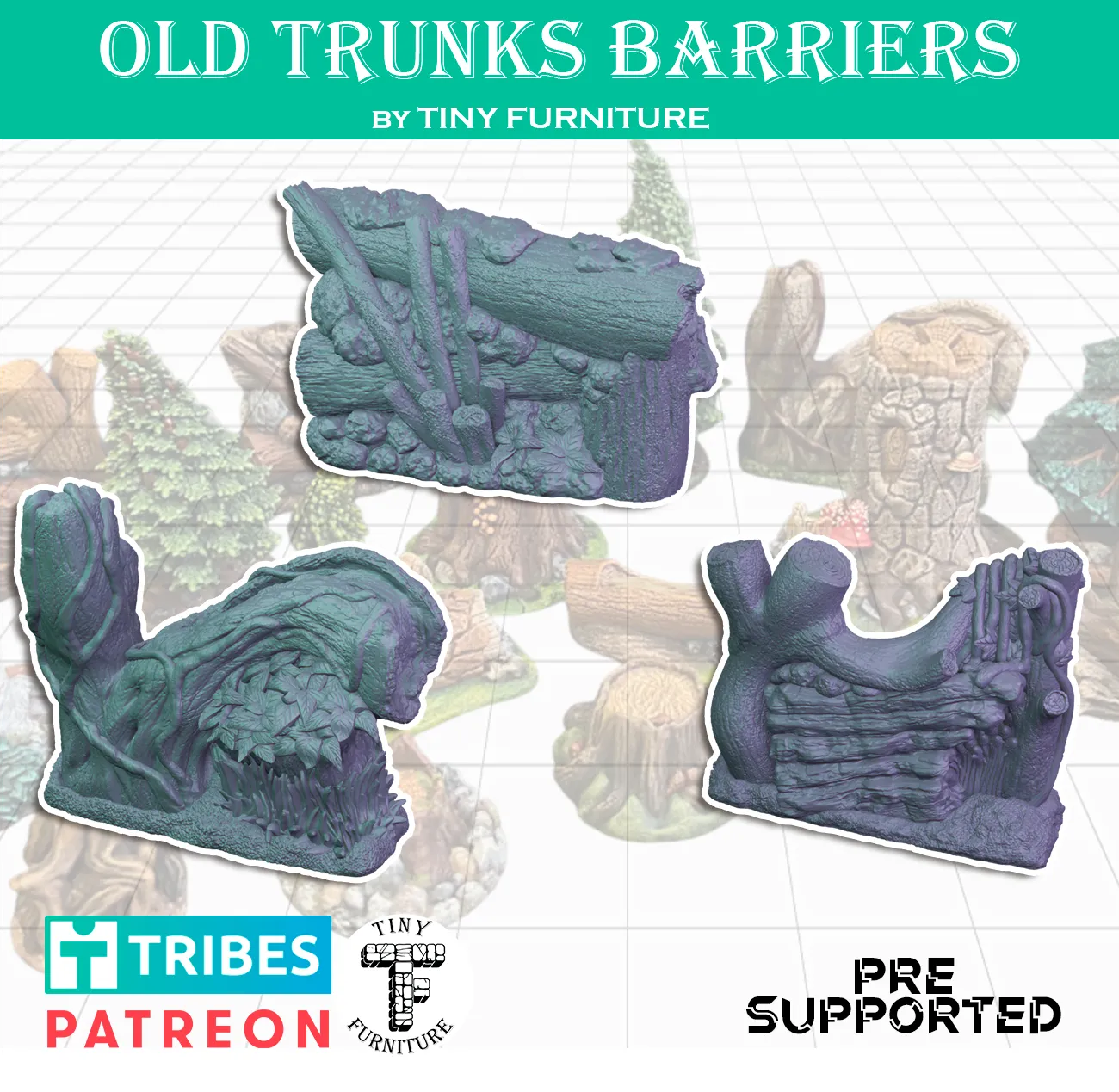 Old trunks barriers