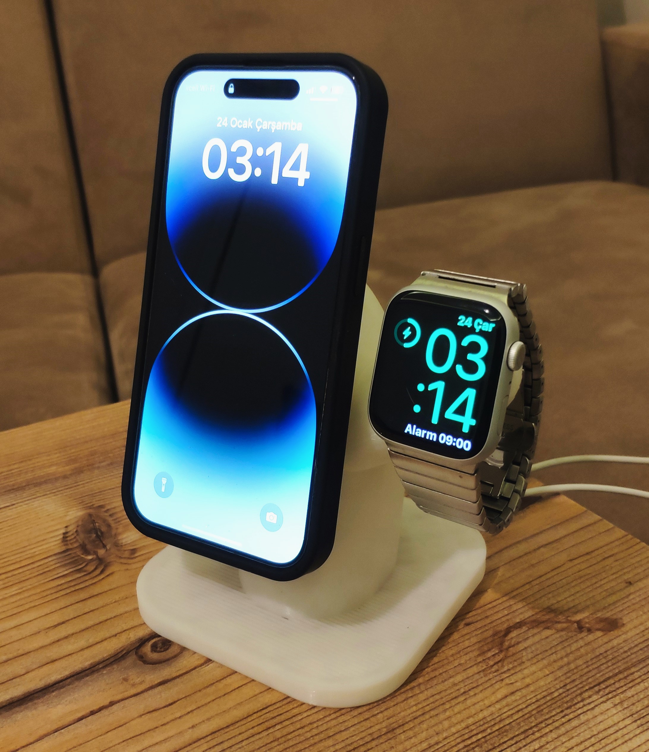 iphone, apple watch magsafe holder-charger dock | 3D модели скачать |  Creality Cloud