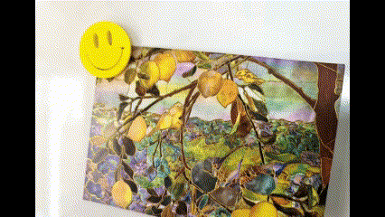 Smiley Face Acid House Music Fridge and Notice Board Magnet