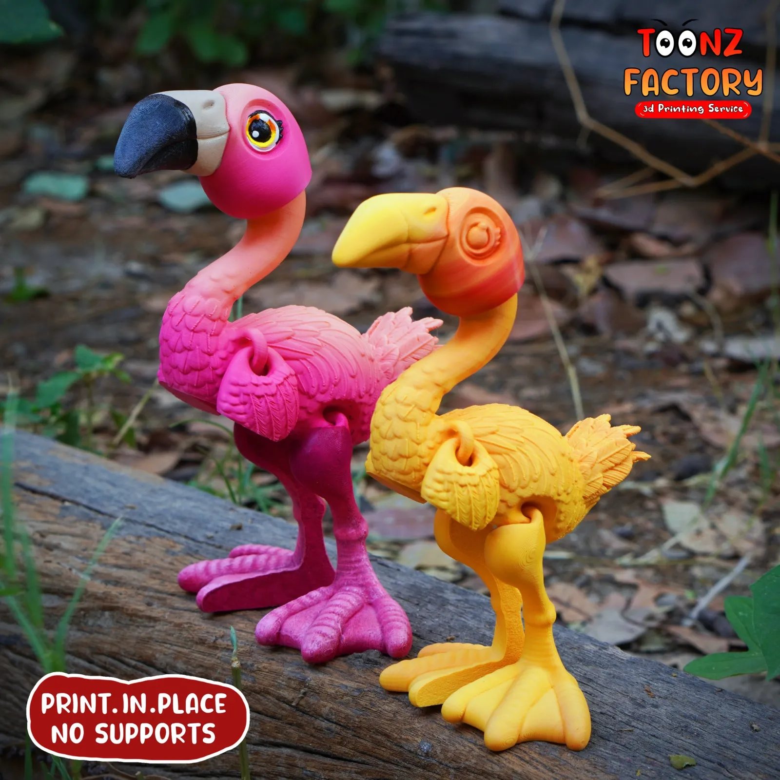 PRINT IN PLACE CUTE FLEXI FLAMINGO