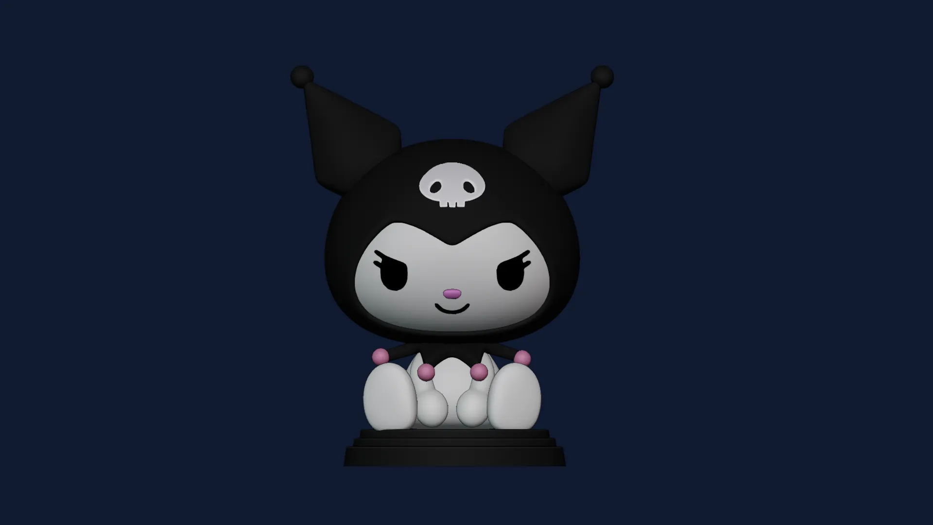Kuromi Hello Kitty figure