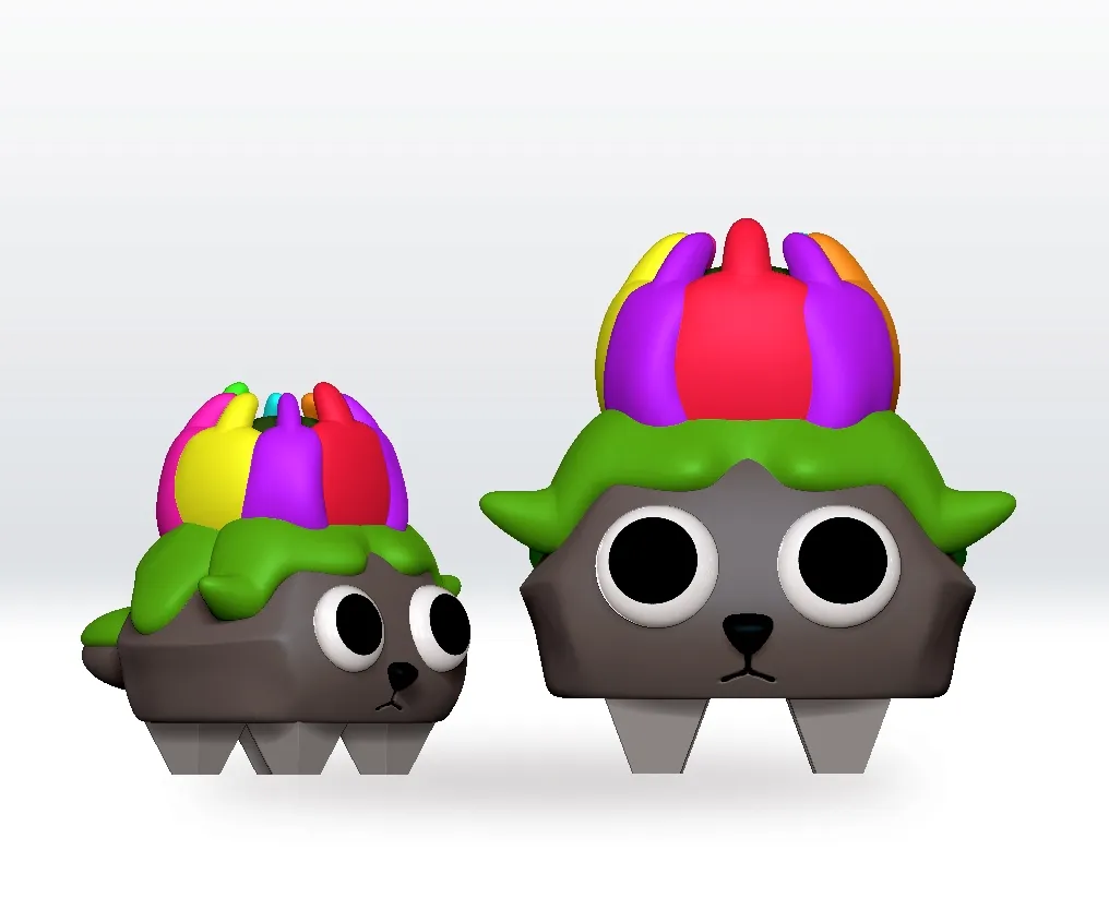 Dandys World Loyal Bud Pebble STL 3D Model Character Fanart