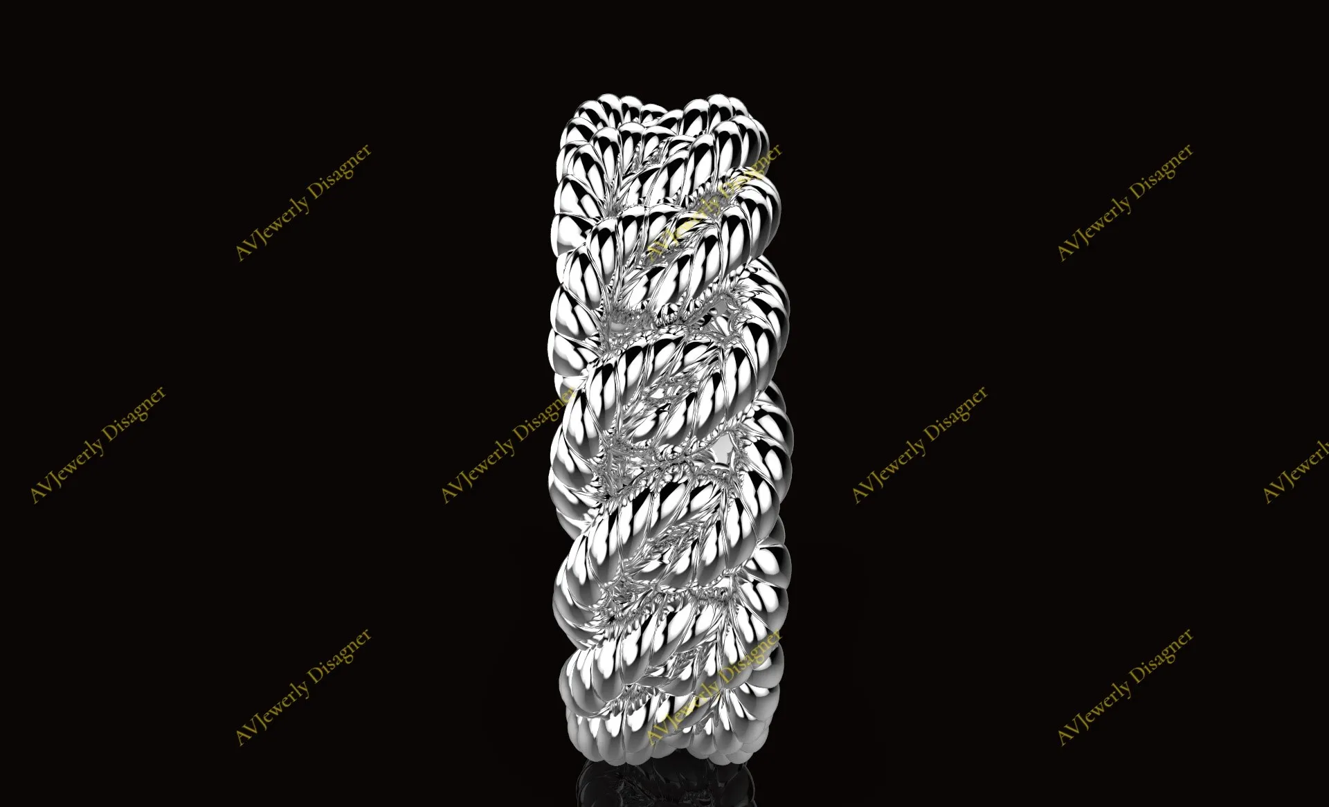 Anneau cubain stl