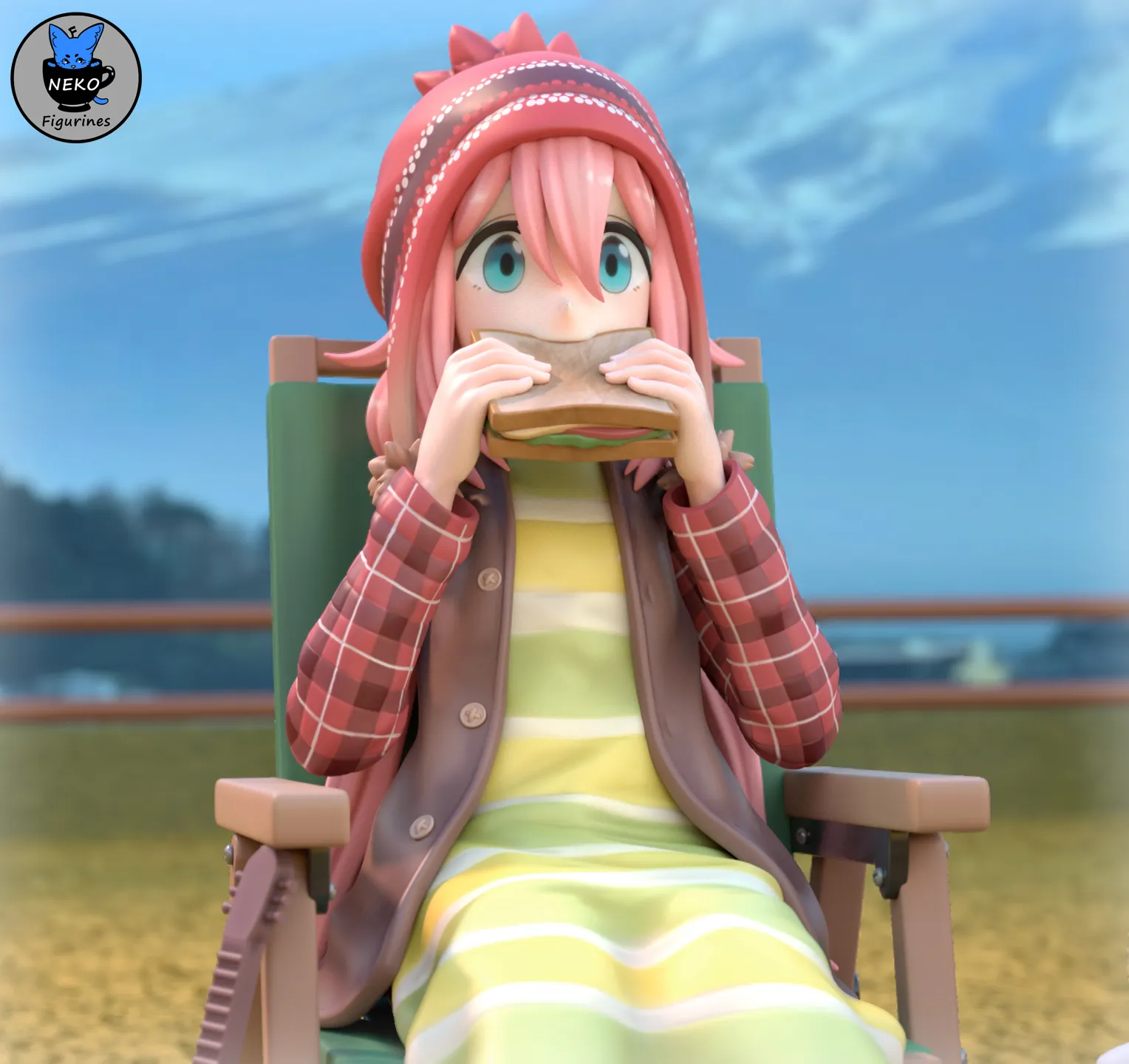 Rin and Nadeshiko - Laid Back Camp Figure for 3D Printing