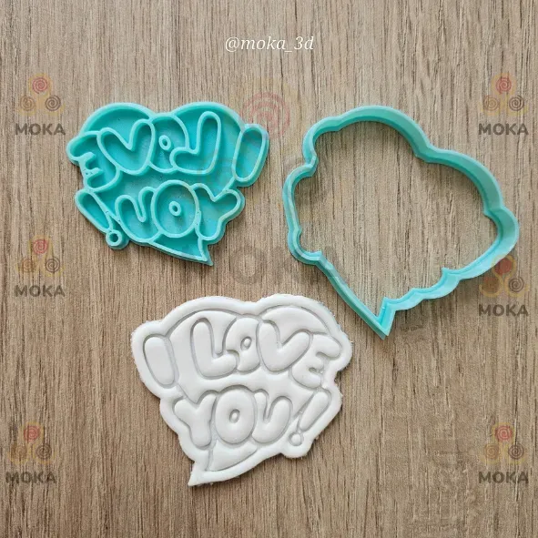 Cortador de galletas de San Valentín amor te amo II