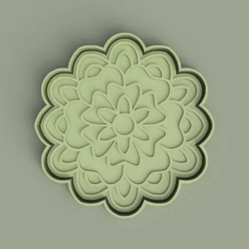 cortante + estampa de mandala / mandala cutter + stamp
