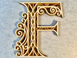 Decorated letters E-F-G-H  - 2/7-1