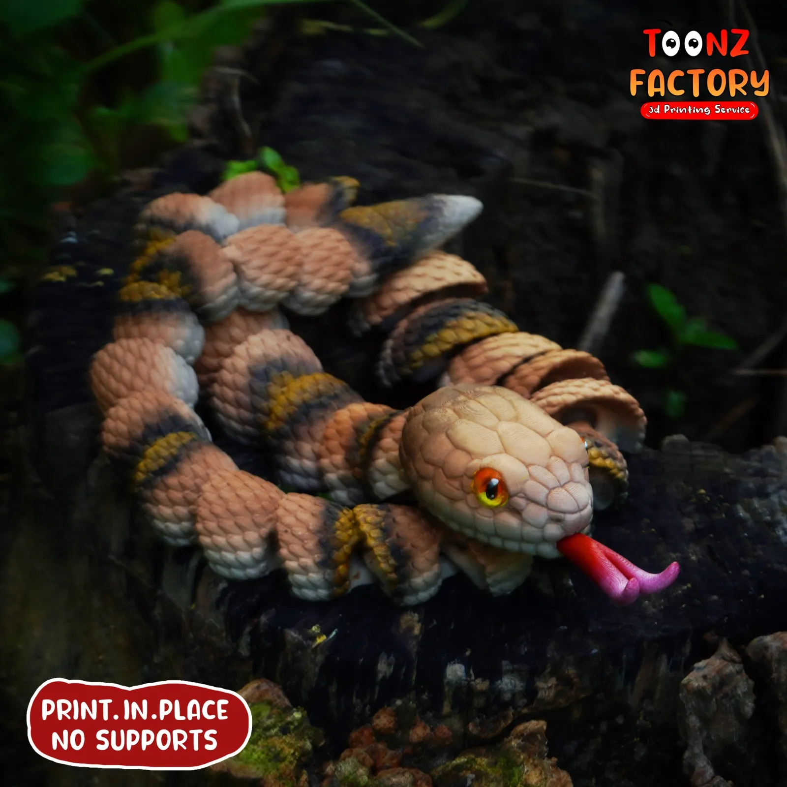 PRINT IN PLACE FLEXI COPPERHEAD SNAKE