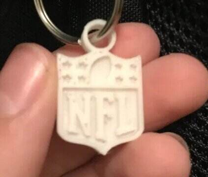 NFL keychain (dual color files included) 3d model