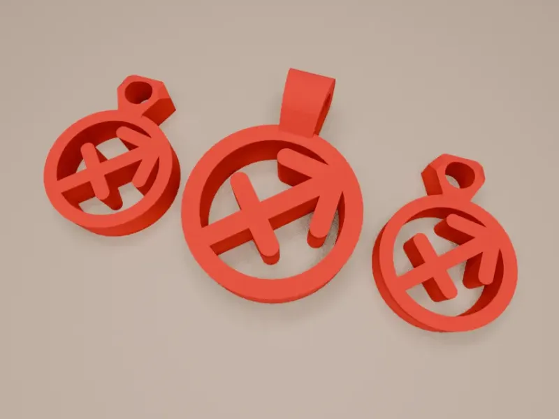 Sagittarius Earrings and Necklace Pendants