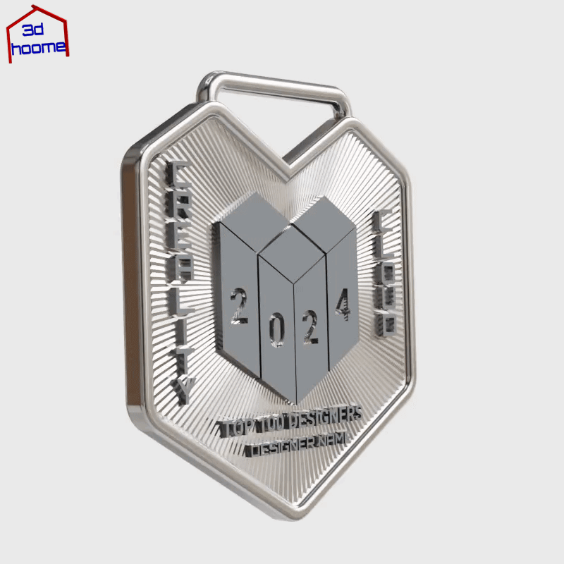 Creality Cloud Top 100 Designers of the Year 2024 Medal