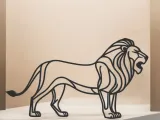 Lion Line Art-0