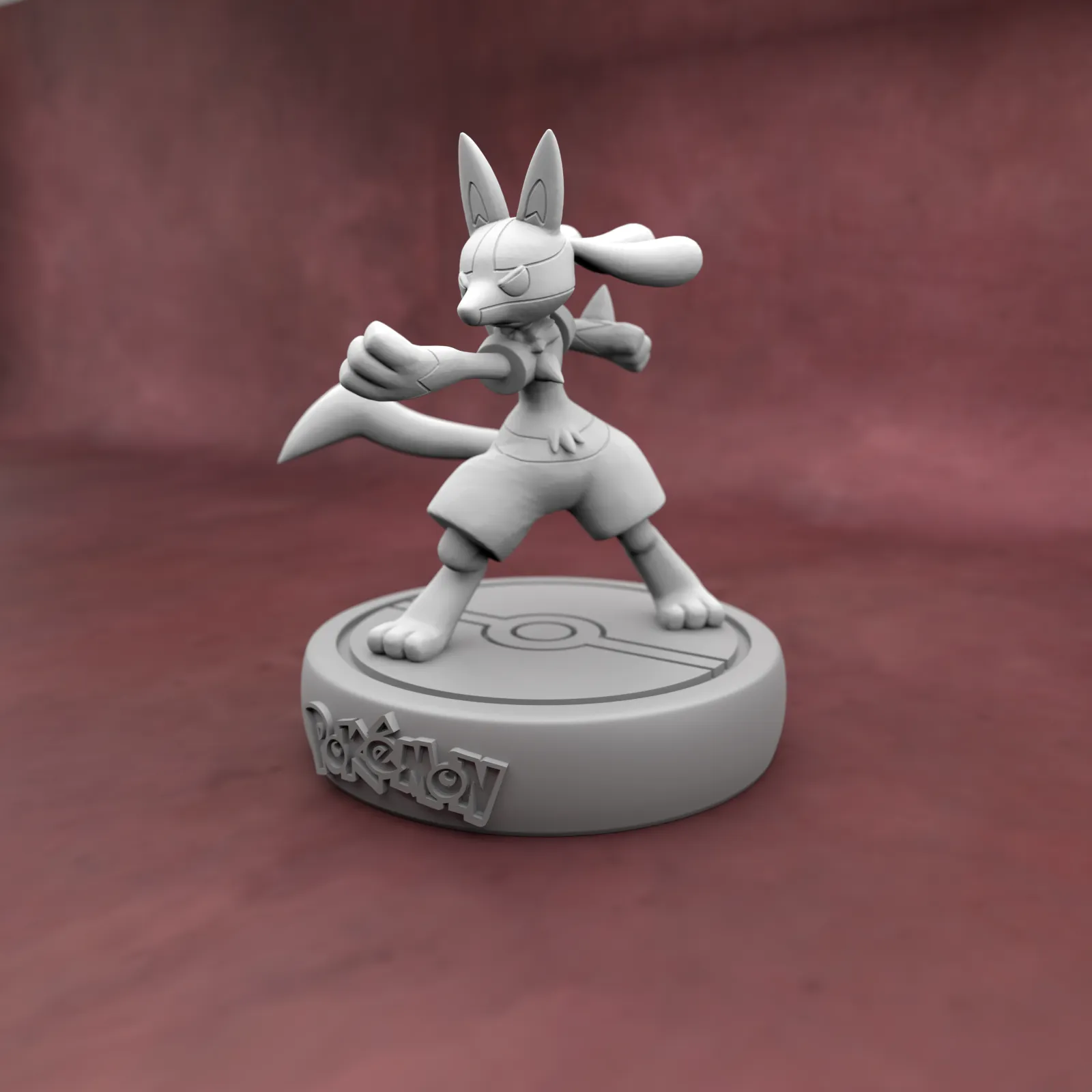 Lucario - (Pokémon) - STL - Impression 3D