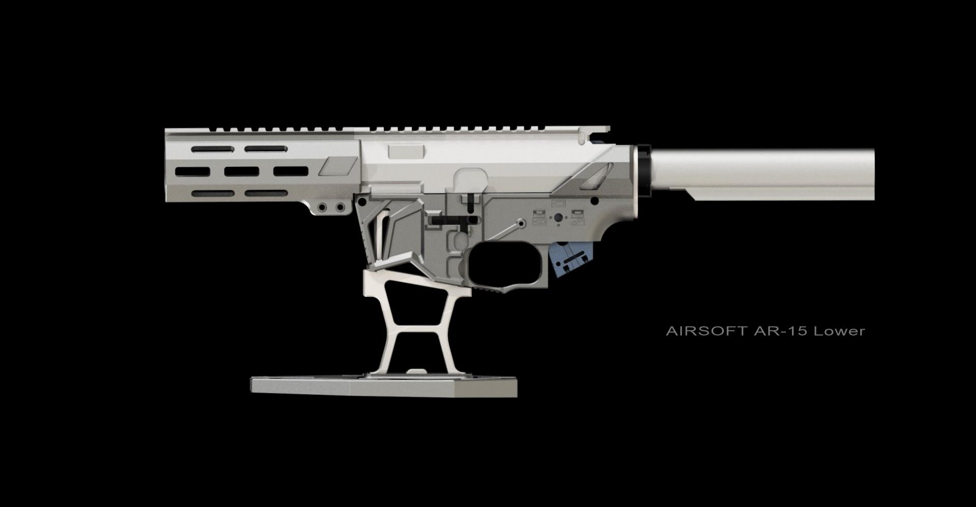 AIRSOFT AR15 Lower 3D models download Creality Cloud