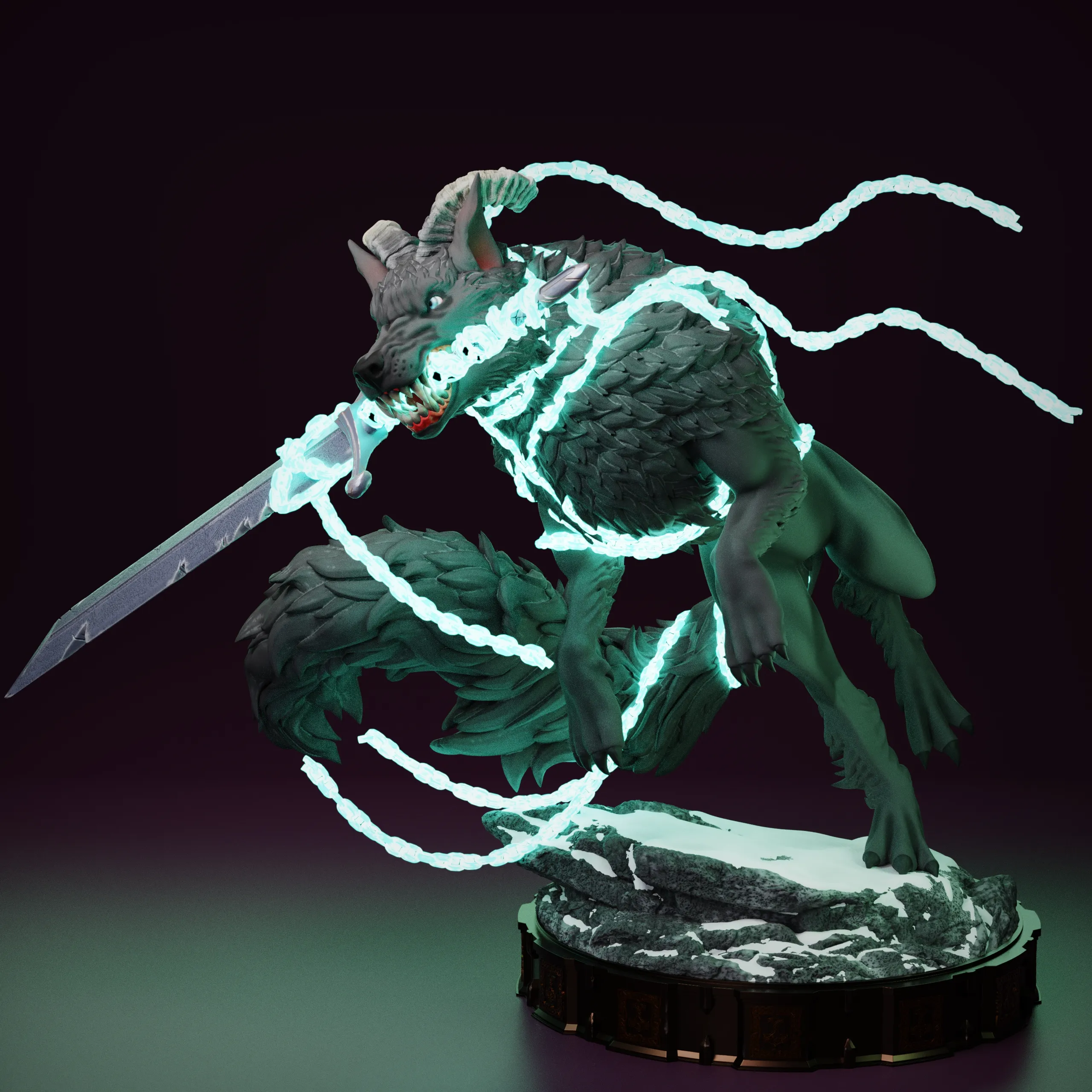 Fenrir - The Wolf God - Tabletop mini