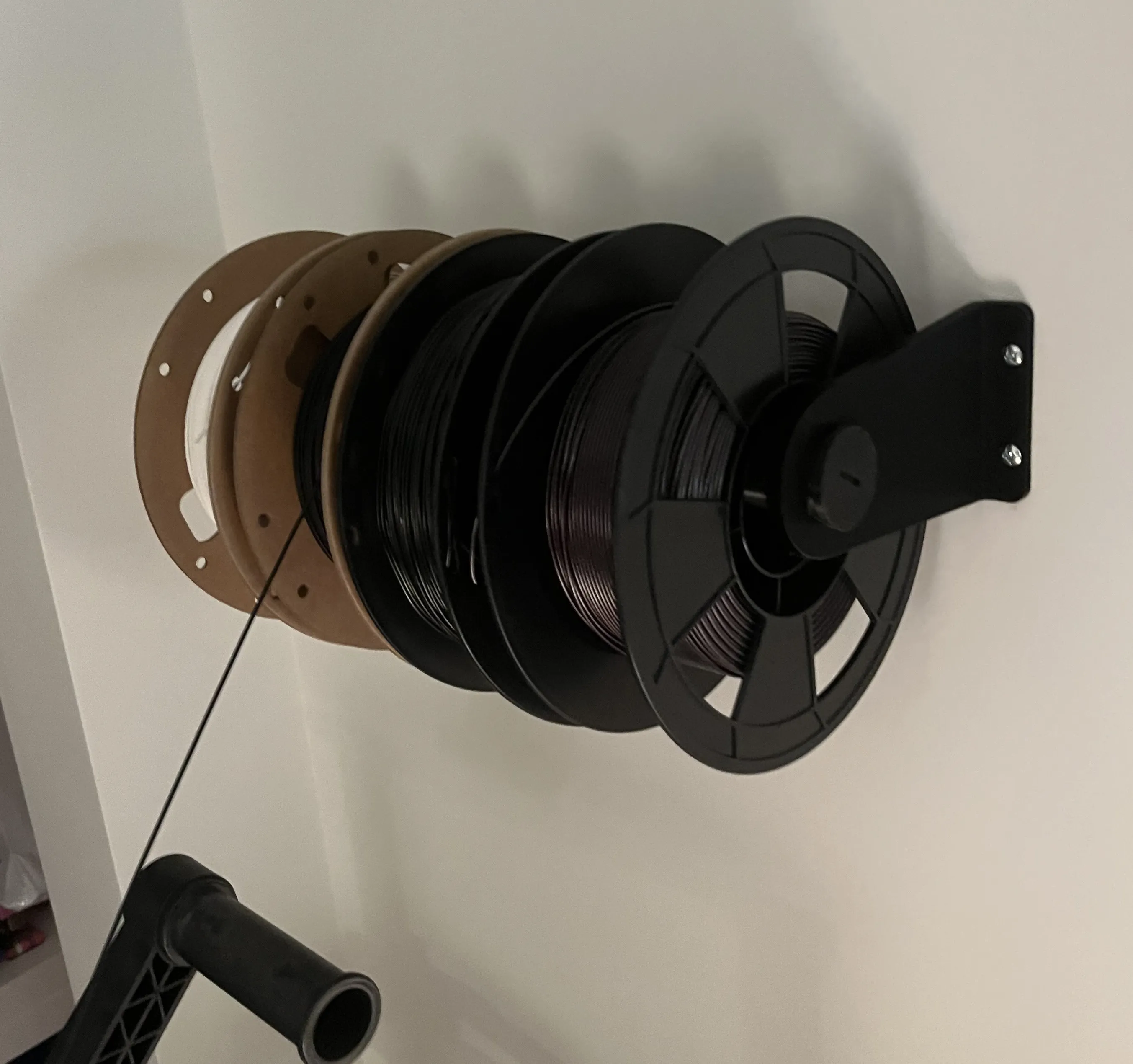 Adjustable Wall-Mounted 3D Printer Filament Holder