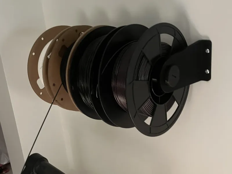 Soporte ajustable de pared para filamento de impresora 3D