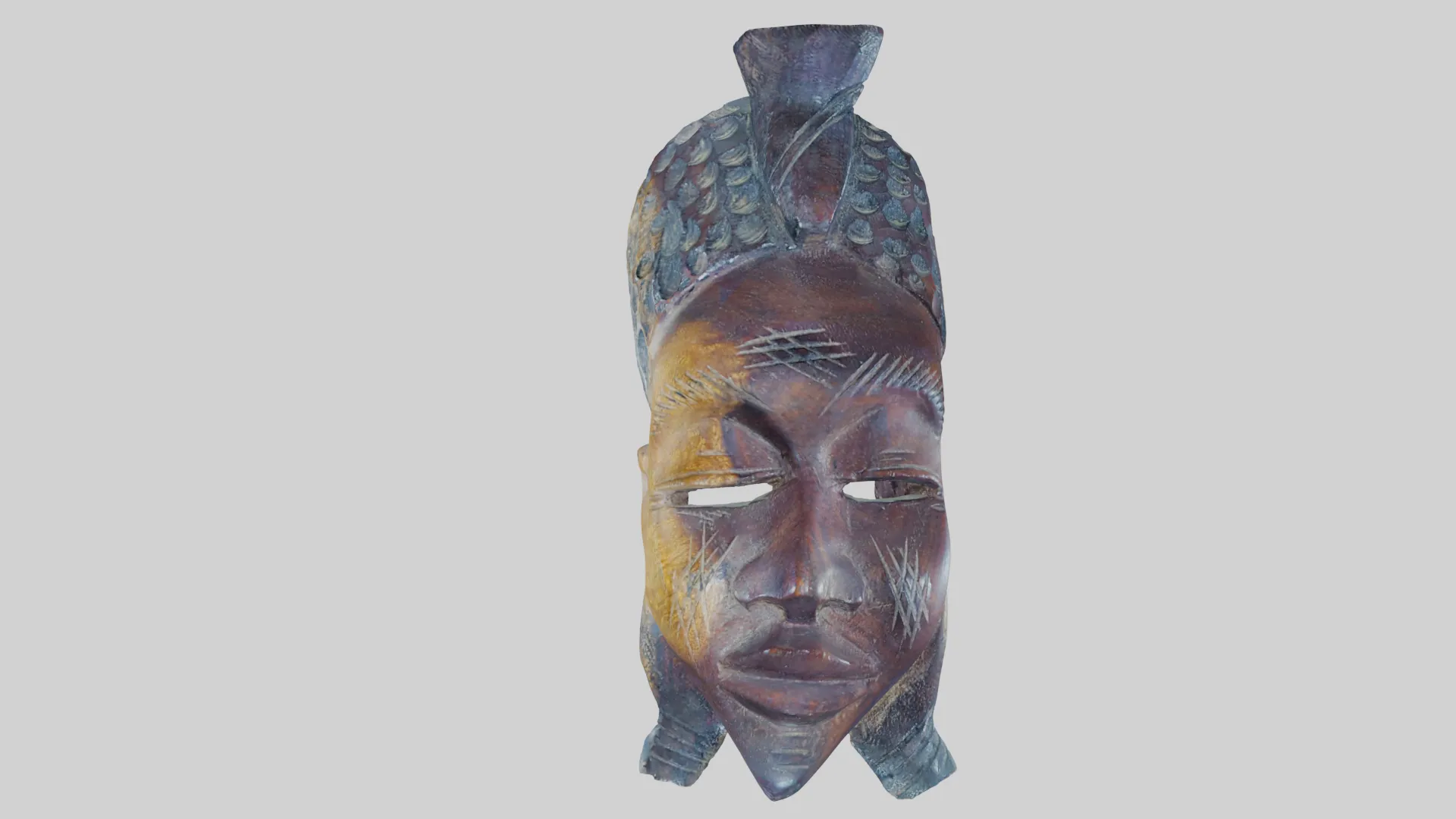 African Tribal Mask - Scanned 3D Model with High Resolution