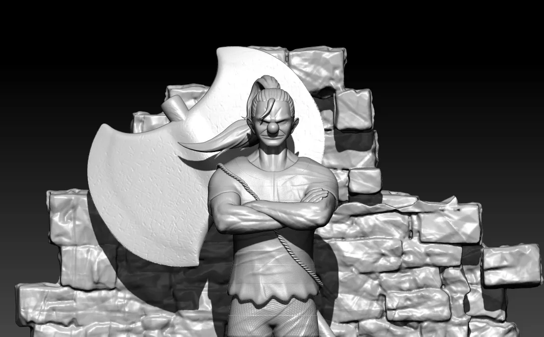 BUGGY fanart - IMPEL DOWN - ONE PIECE - 3D PRINT