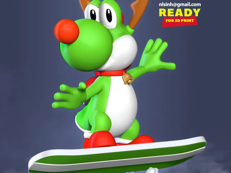 Yoshi with Christmas