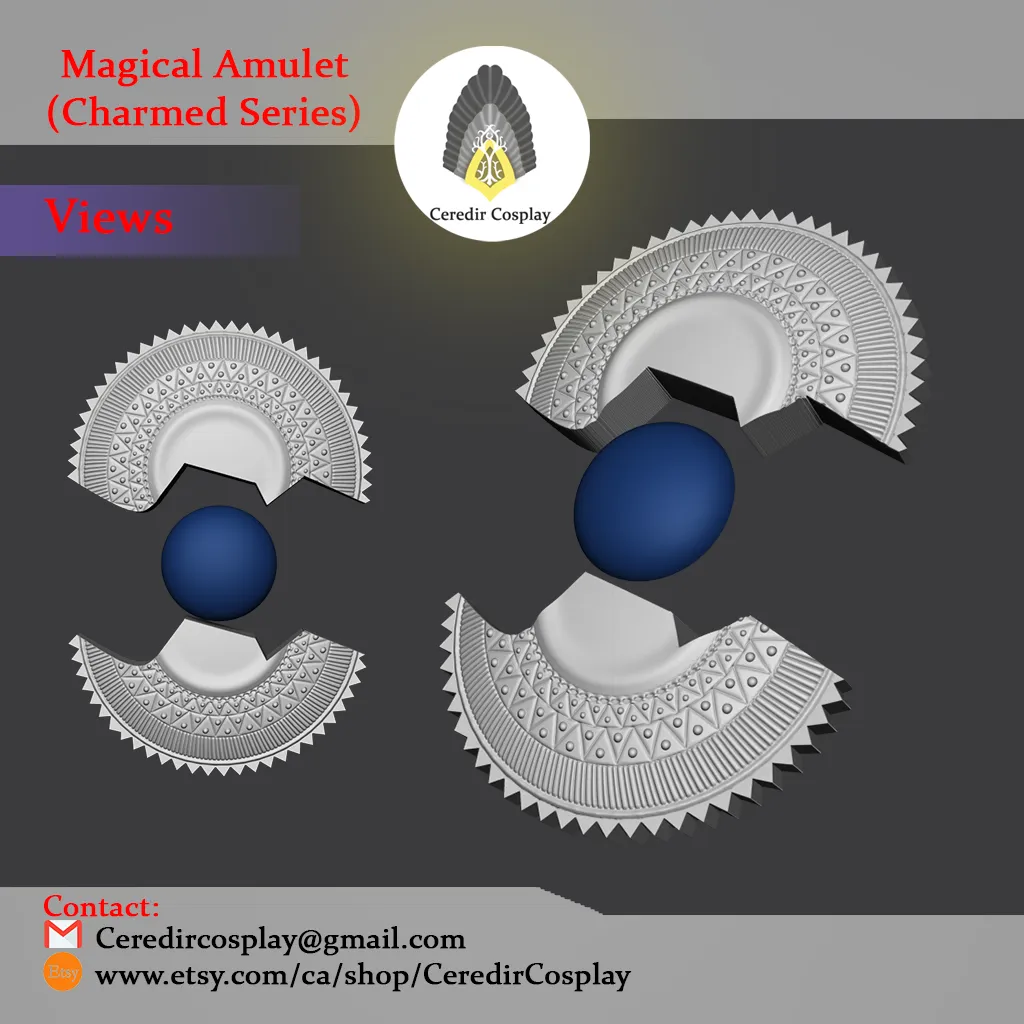 Magical Amulets from the Series Charmed 3d digital file