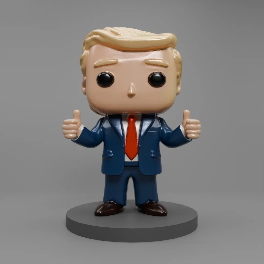 trump chibi style model FREE