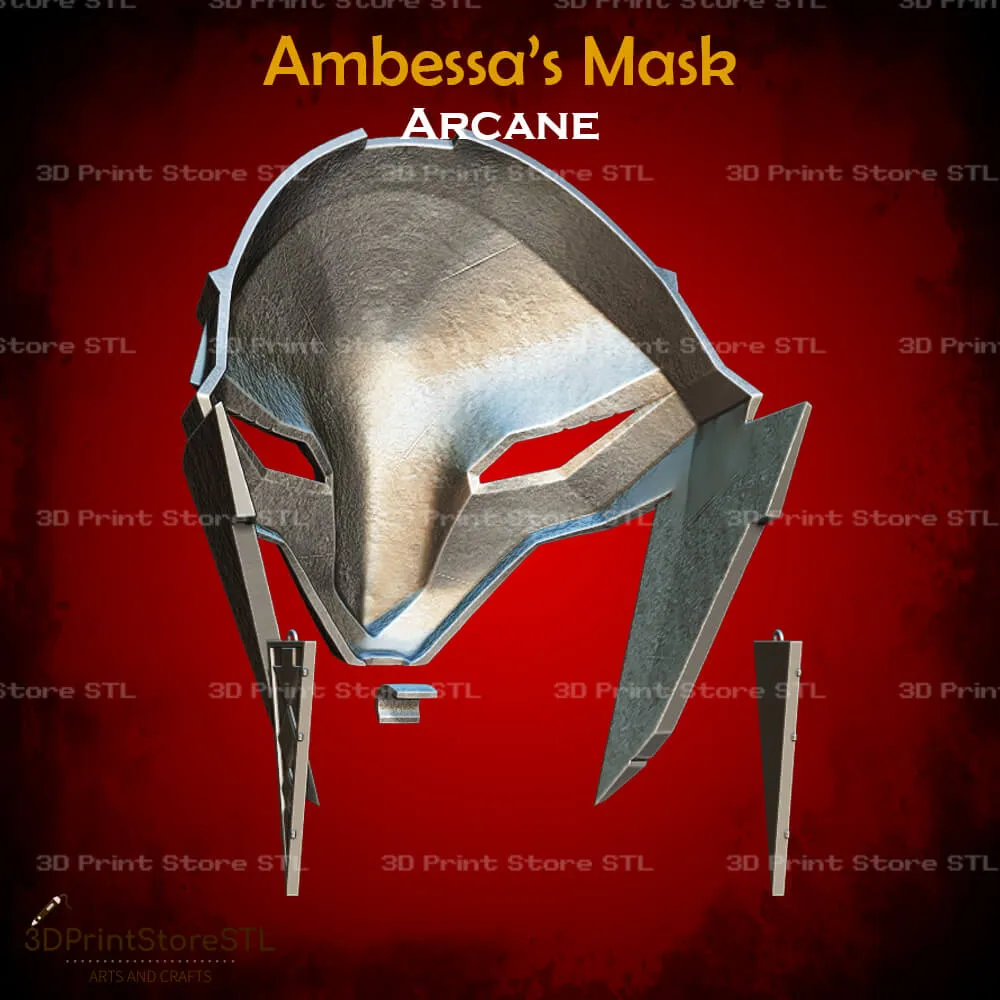 Ambessa Mask Cosplay Arcane - STL File