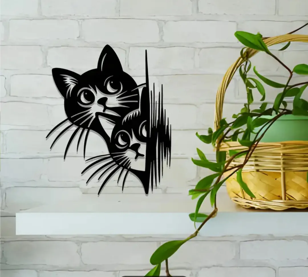 Twin Cats Wall Decor