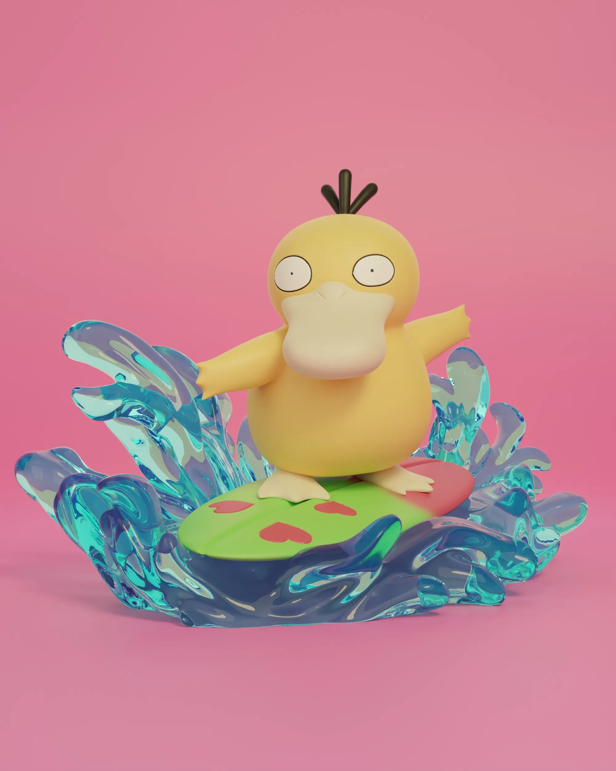 Pokemon - Surfing Psyduck