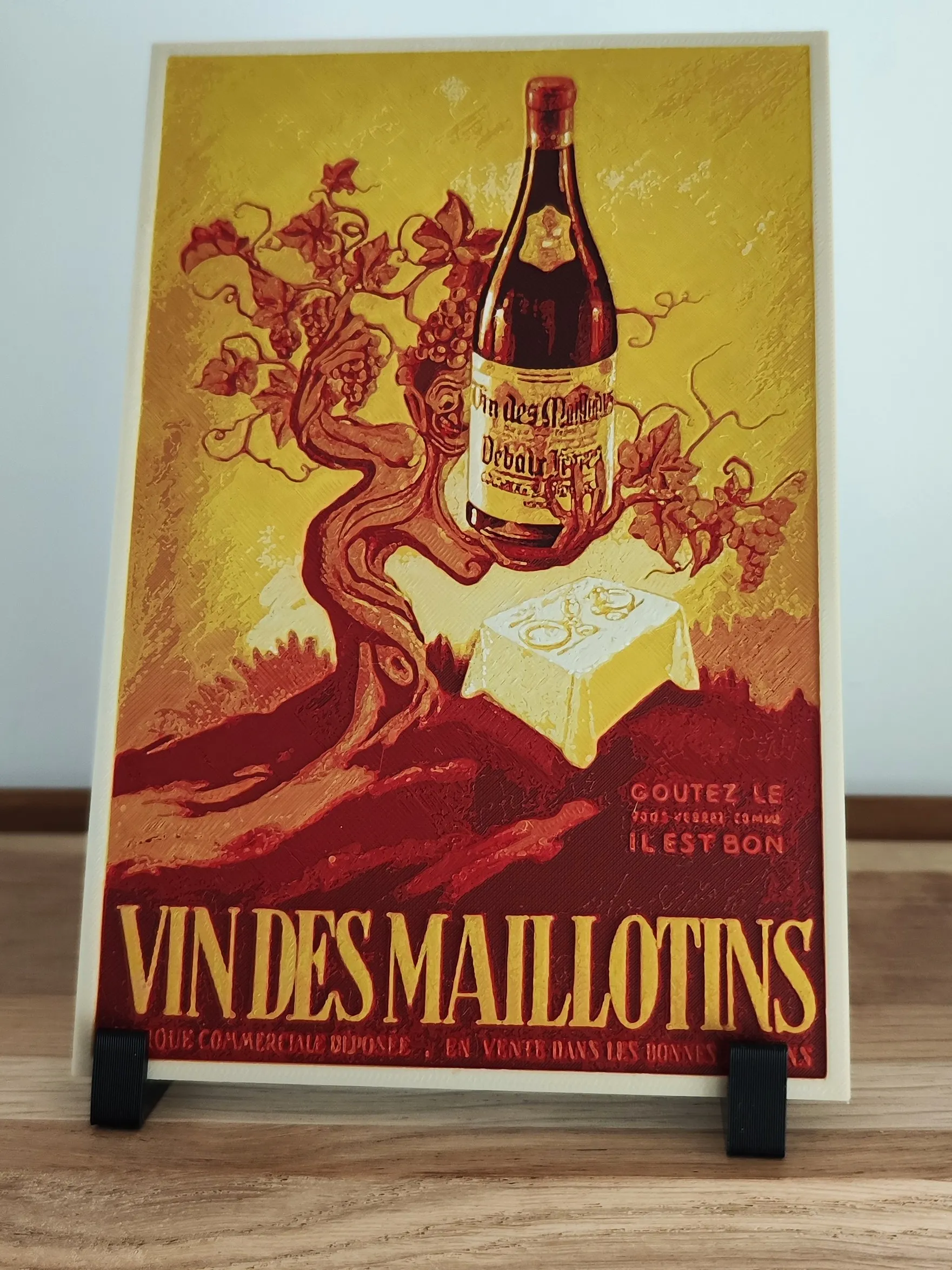 French vintage advertising - Vin des maillotins - hueforge