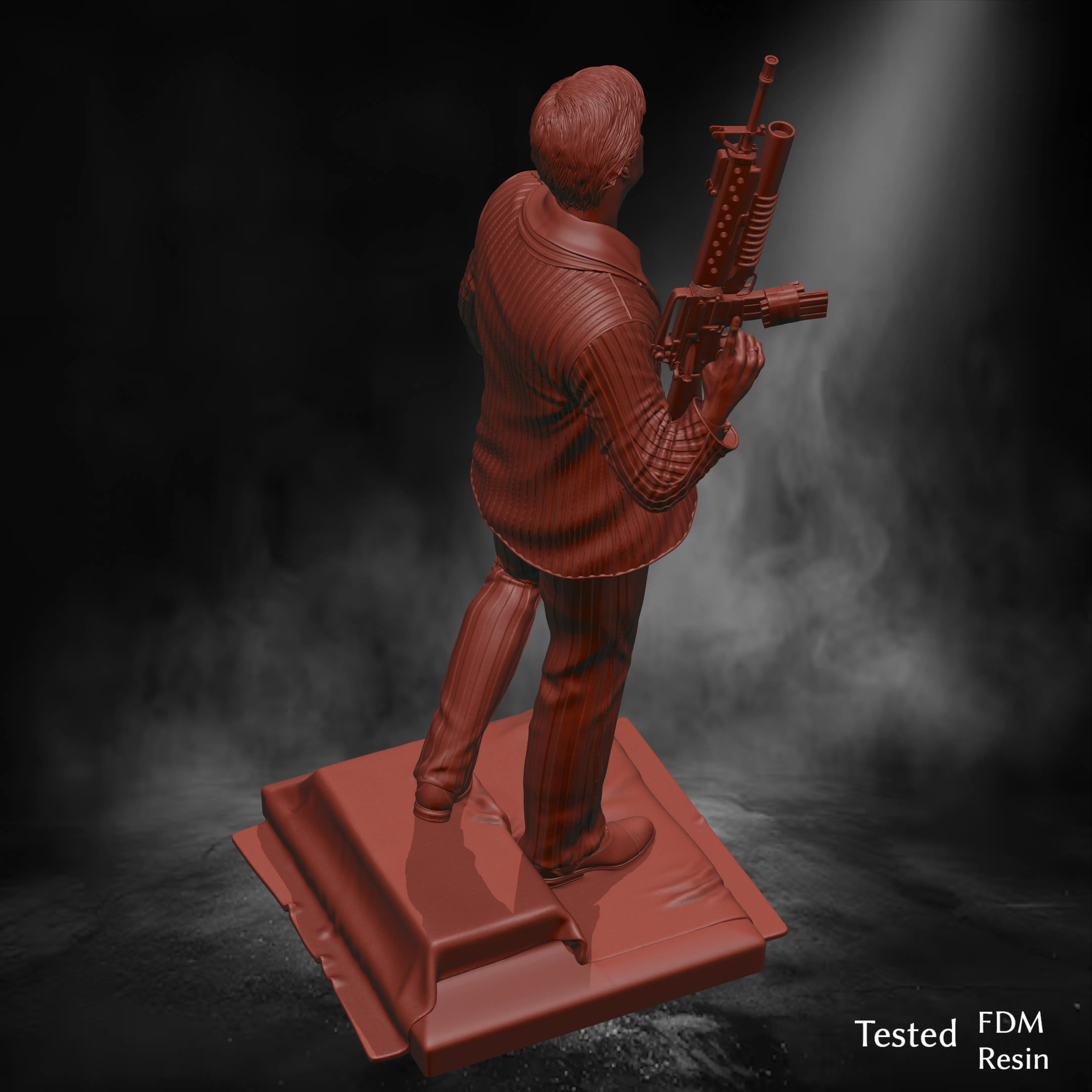 Tony Montana Scarface Fan Art – 3D Printable Statue 🔥💰