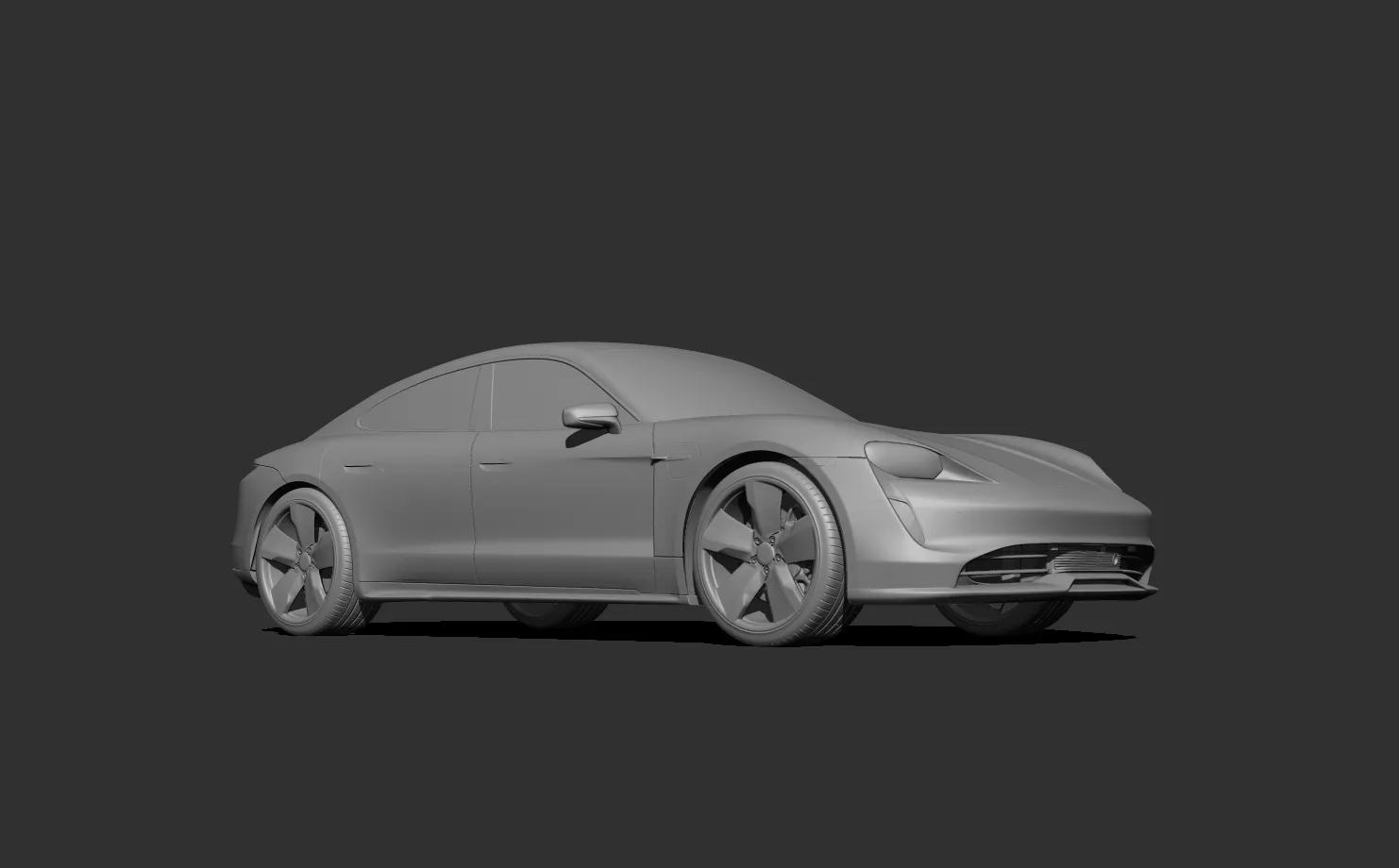 Porsche Taycan 3d print model