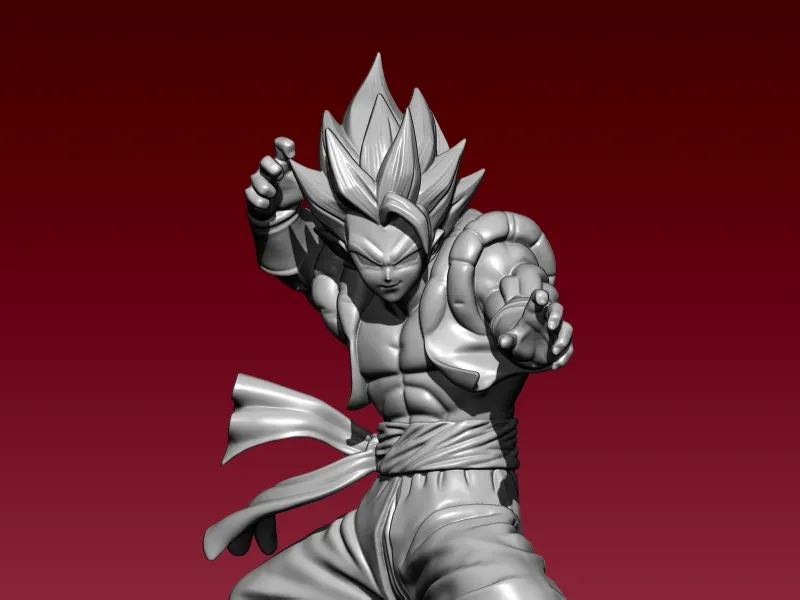 Gogeta fanart- dragon ball - Statue - 3D print