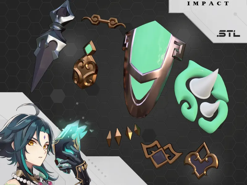 Genshin Impact cosplay Xiao costume Accessories