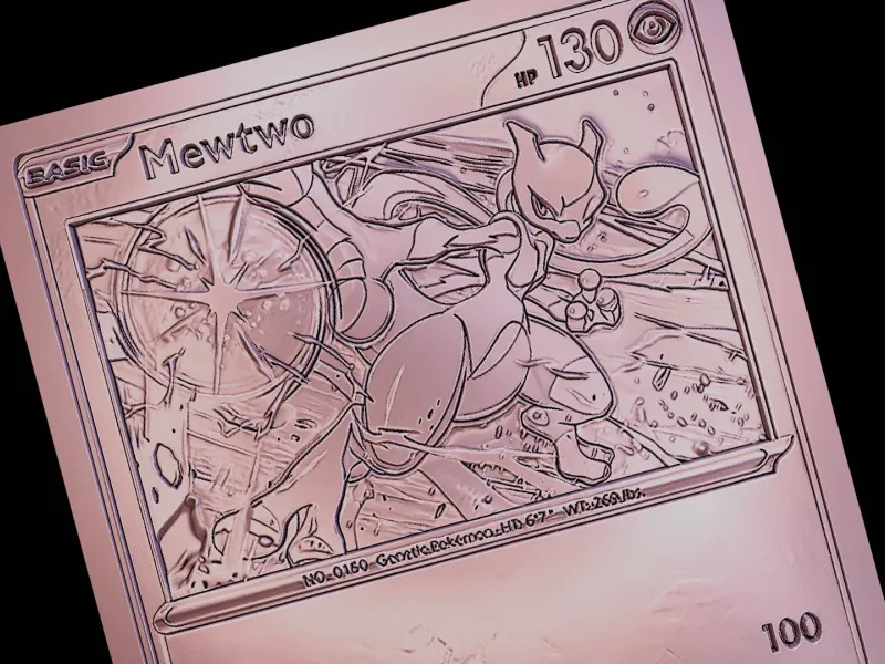 Mewtwo Pokemon card