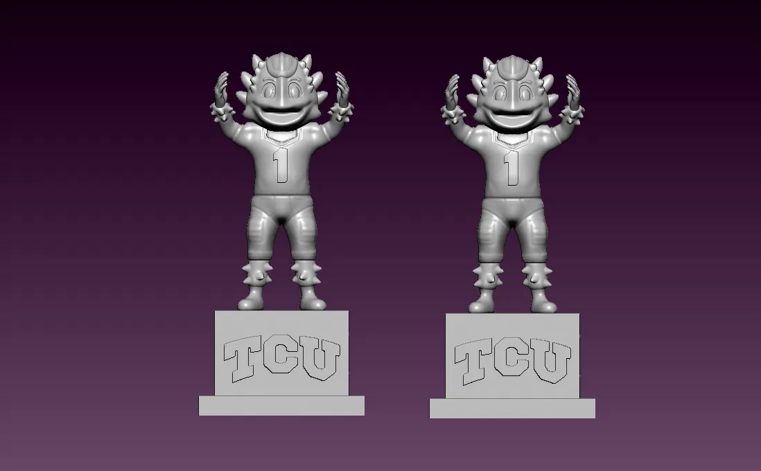 NCAA - TCU Horned Frogs mascot statue - 3d Print