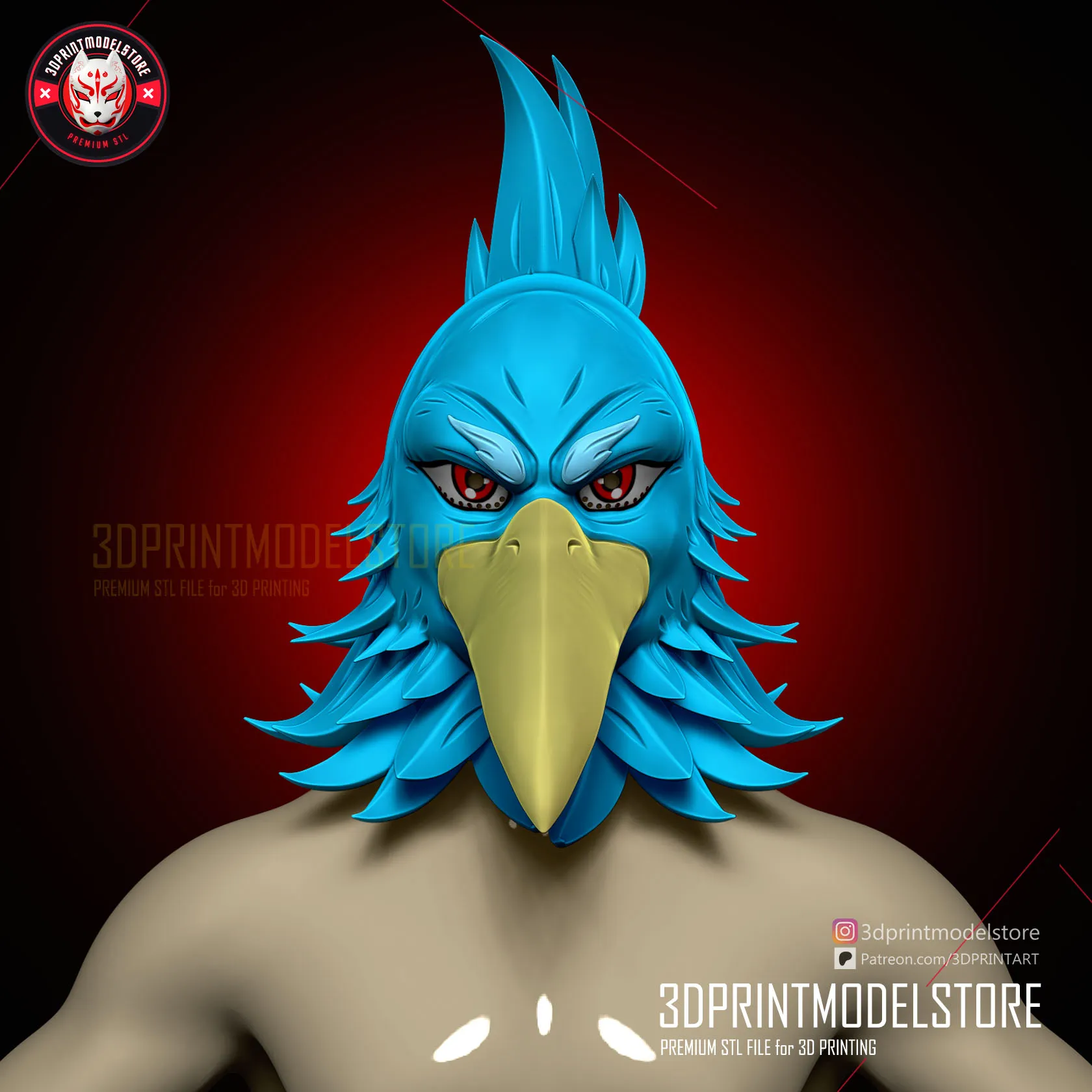 Shangrila Frontier Sunraku Mask - Anime Cosplay Helmet