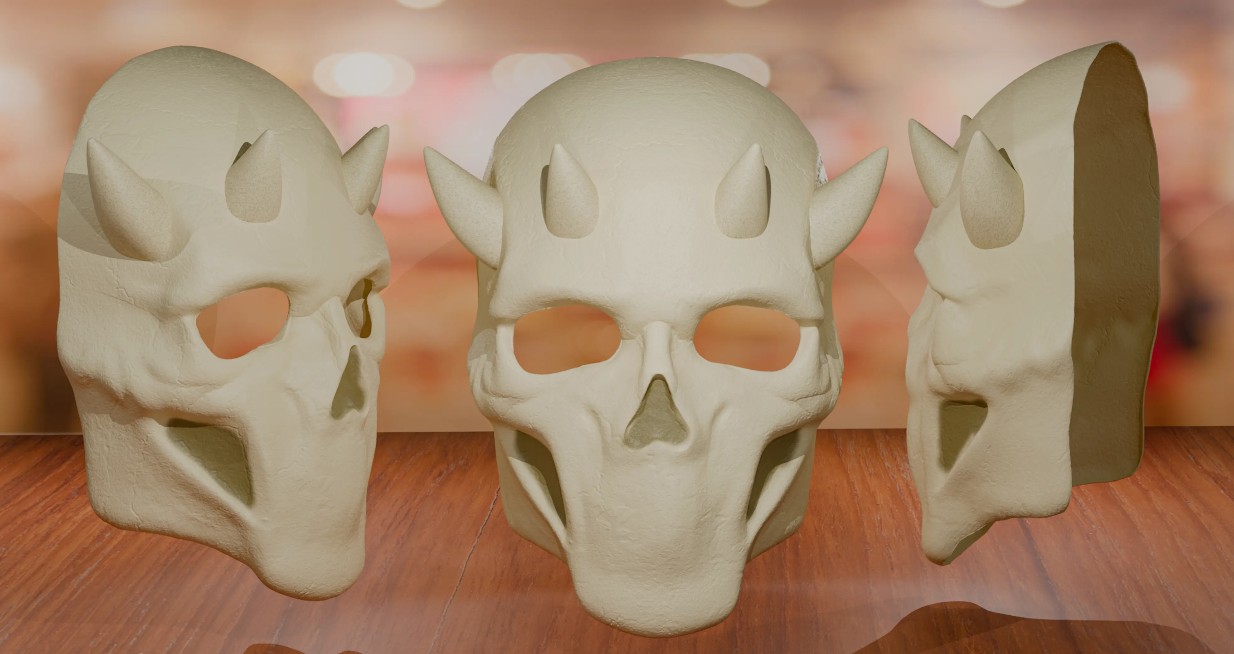 Mouthless Skull Mask Cosplay