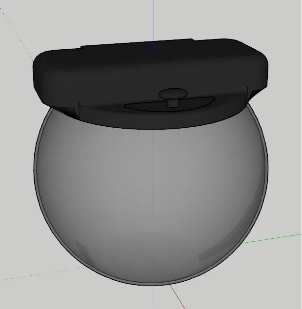 Lid for round aquarium with lamp