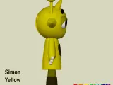 Simon Yellow STL Sprunki Incredibox STL 3D Character Fanart-2