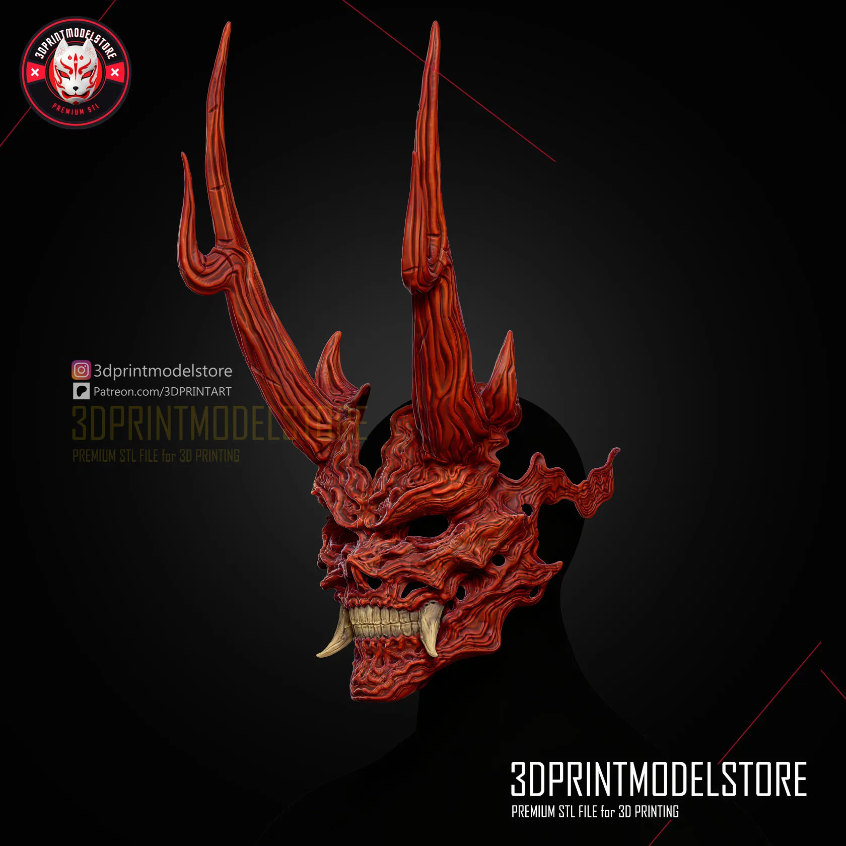 Black Myth Wukong - Dreadfire Yaksha Mask - Premium STL
