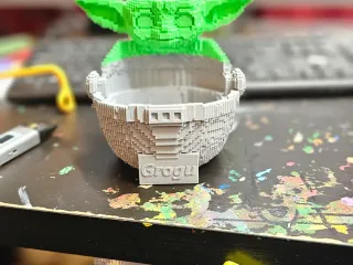 Grogu Pixel Planter