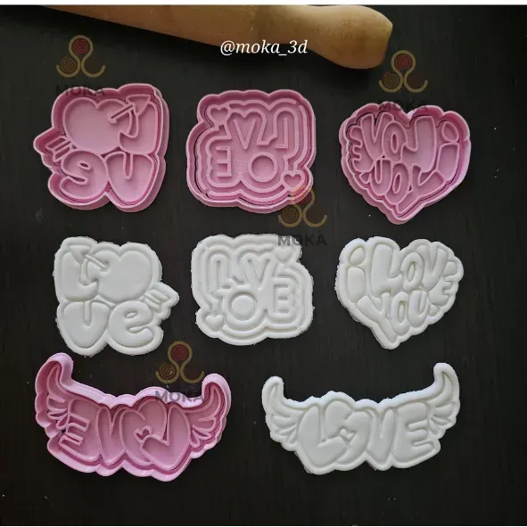 Valentine's Day cookie cutters pack x4