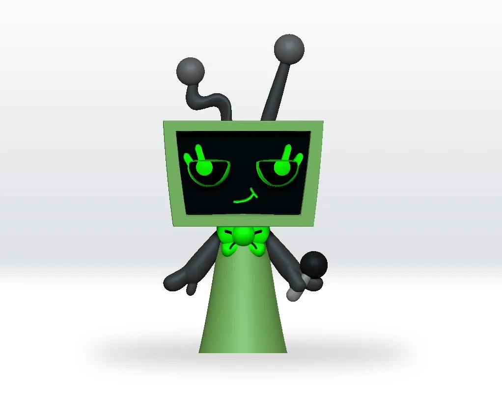 Sprunki Vee STL 3D Model Dandys World Character Fanart